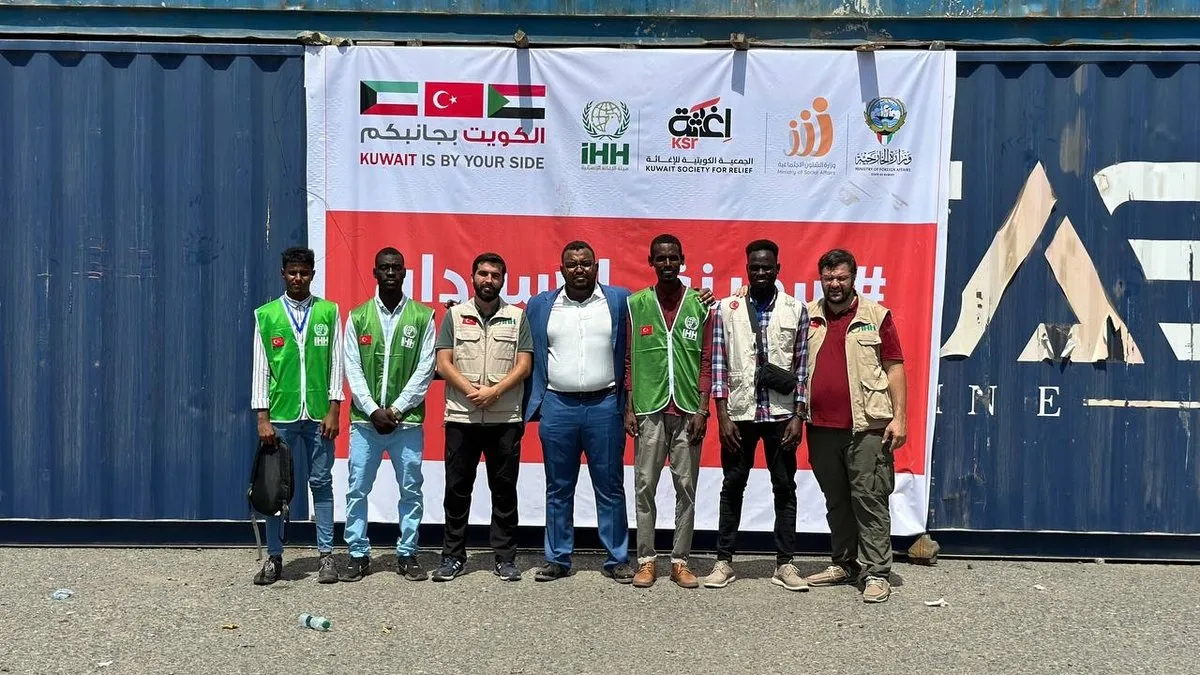 İyilik gemisi Sudan’a ulaştı: 2 bin 422 ton yardım malzemesi